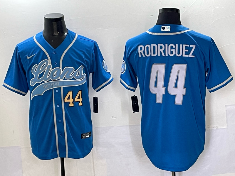 Men 2025 Detroit Lions #44 Rodriguez blue 2025 Nike Limited NFL Jersey 001